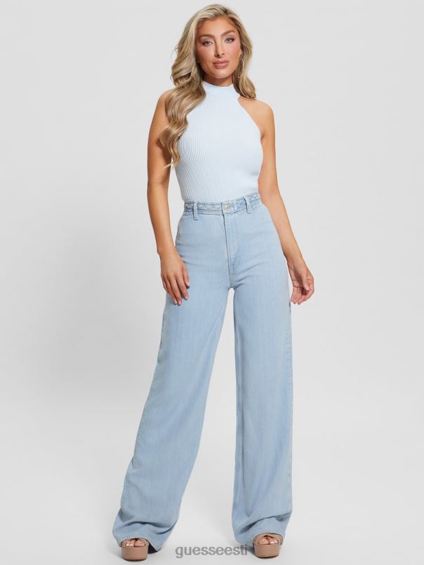 öko punutud ülikõrgete laia säärega teksad päikesepaisteline jää GUESS kehakate naised BB4BB60