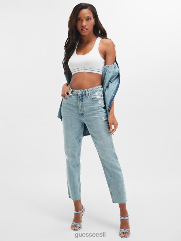 öko slim mom teksad kuukivi sinine GUESS kehakate naised BB4BB56
