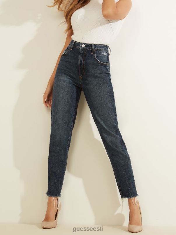 öko slim mom teksad rubikoon tume GUESS kehakate naised BB4BB204