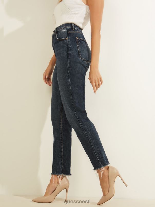 öko slim mom teksad rubikoon tume GUESS kehakate naised BB4BB204