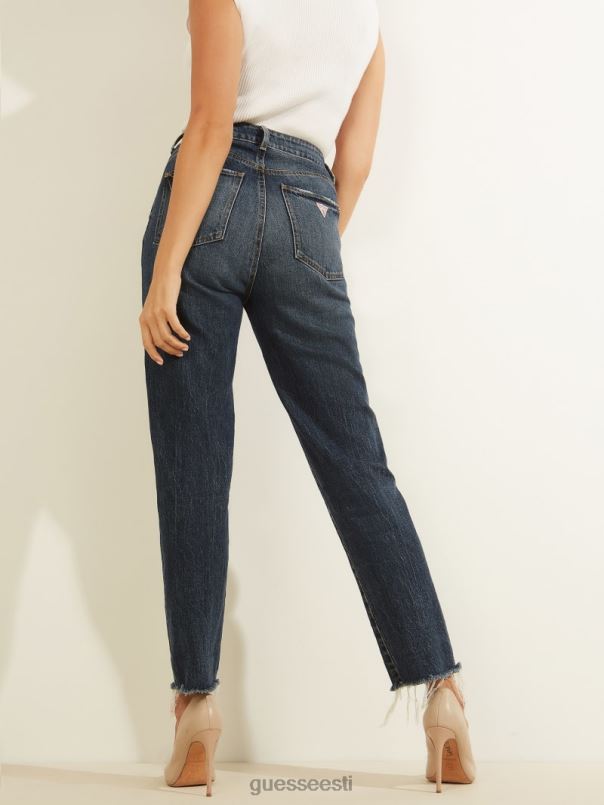 öko slim mom teksad rubikoon tume GUESS kehakate naised BB4BB204