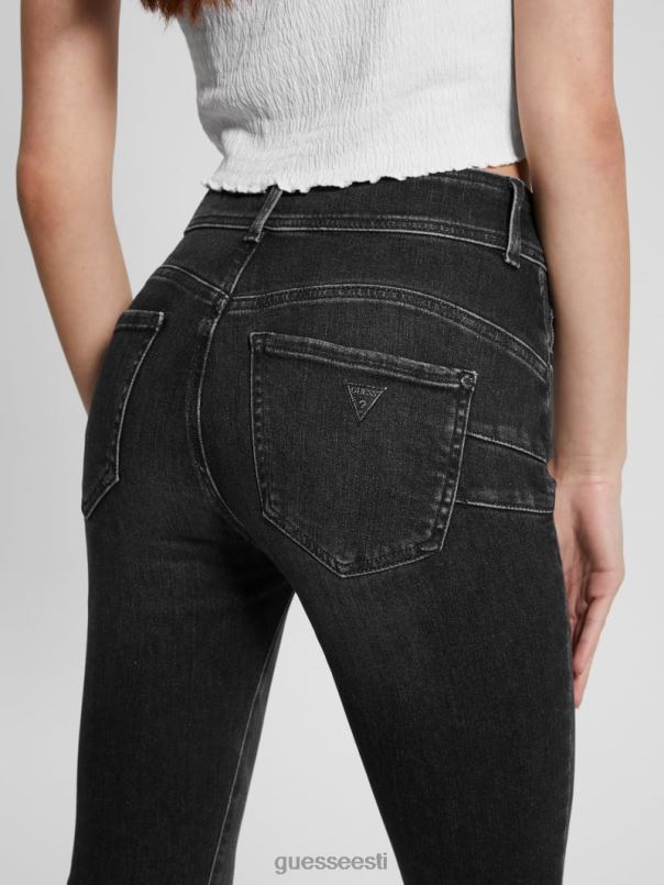 ökokujulised kitsad teksapüksid jaam must GUESS kehakate naised BB4BB51