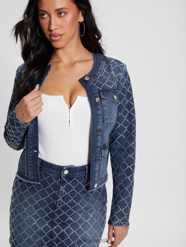 larissa teemant teksajakk bling ookean GUESS kehakate naised BB4BB29