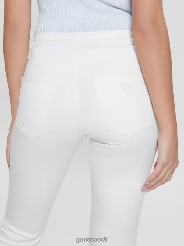 ryder madala kõrgusega laienevad teksad puhas valge GUESS kehakate naised BB4BB224