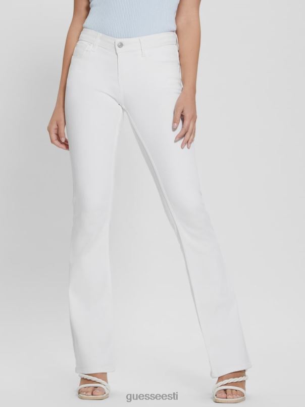 ryder madala kõrgusega laienevad teksad puhas valge GUESS kehakate naised BB4BB224