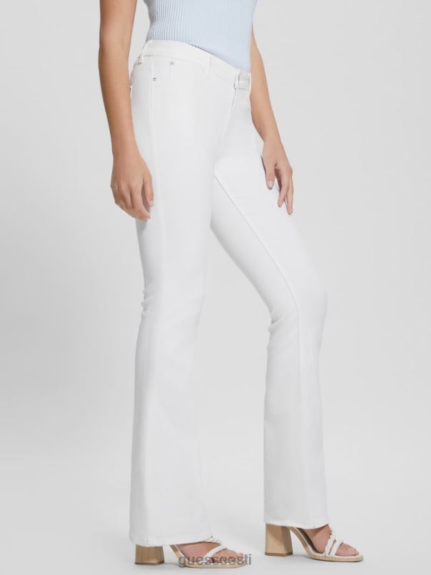 ryder madala kõrgusega laienevad teksad puhas valge GUESS kehakate naised BB4BB224