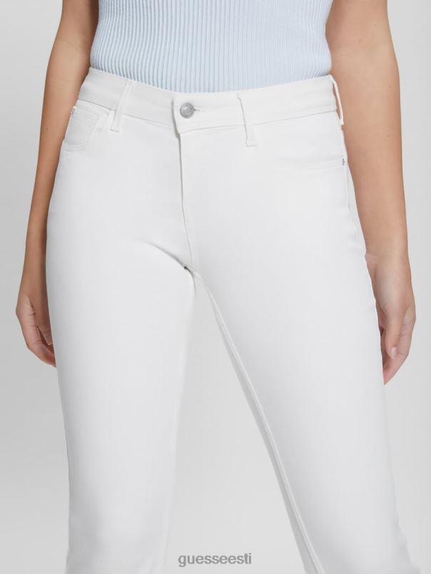 ryder madala kõrgusega laienevad teksad puhas valge GUESS kehakate naised BB4BB224