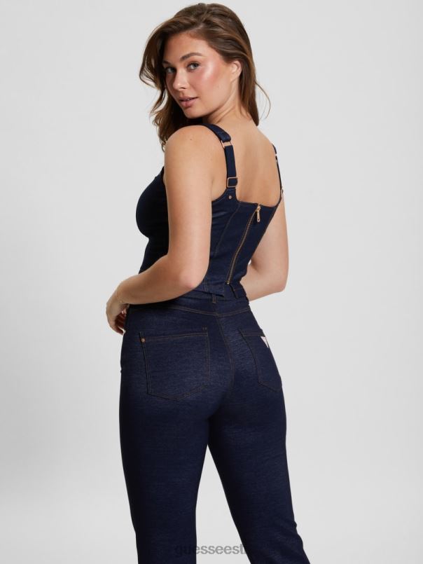 selene denim korseti crop top sinine denim GUESS kehakate naised BB4BB73