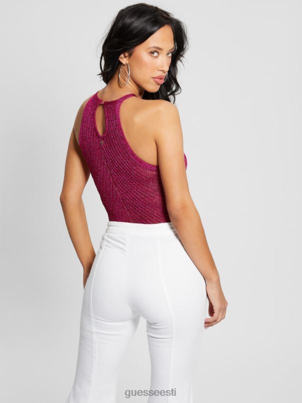 alexie lurex päitsetega top täisõitega roosa multi GUESS kehakate naised BB4BB1003