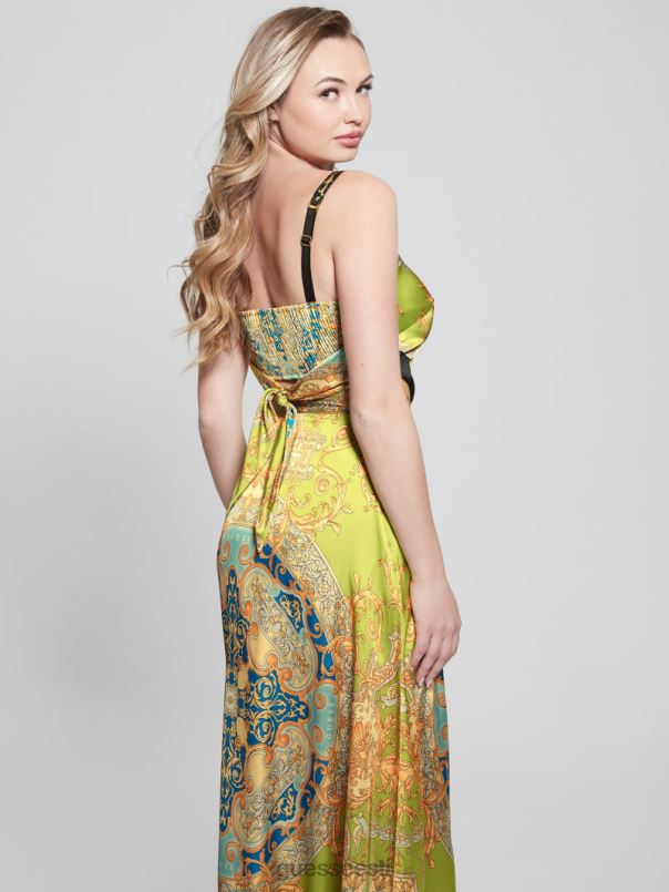 bassma satiinist crop salli topp barokk lubi GUESS kehakate naised BB4BB1089