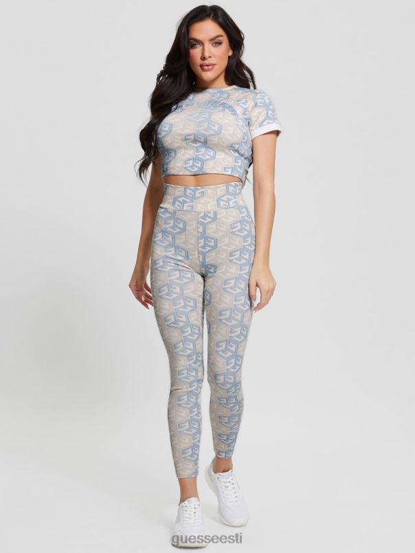 eco g-cube aktiivne crop top gcube insult väike sinine GUESS kehakate naised BB4BB1411