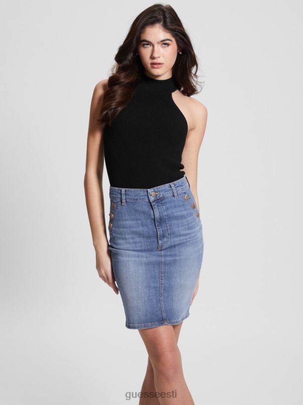 eco shayna pilkupüüdev kaelus must GUESS kehakate naised BB4BB1155