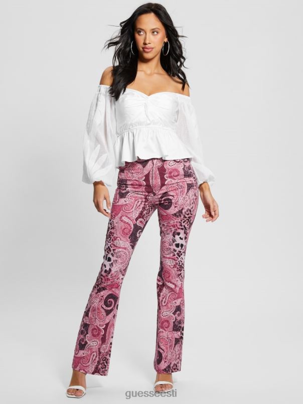 emma õlavaba top puhas valge GUESS kehakate naised BB4BB1061