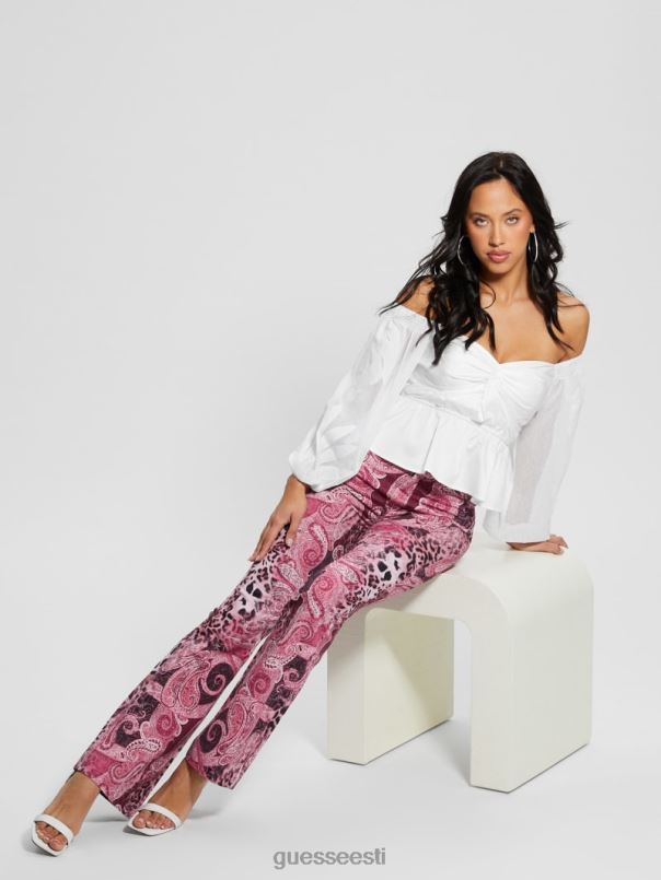 emma õlavaba top puhas valge GUESS kehakate naised BB4BB1061