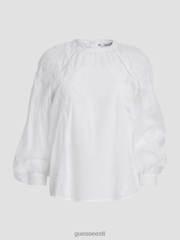iba tikitud topp puhas valge GUESS kehakate naised BB4BB1317