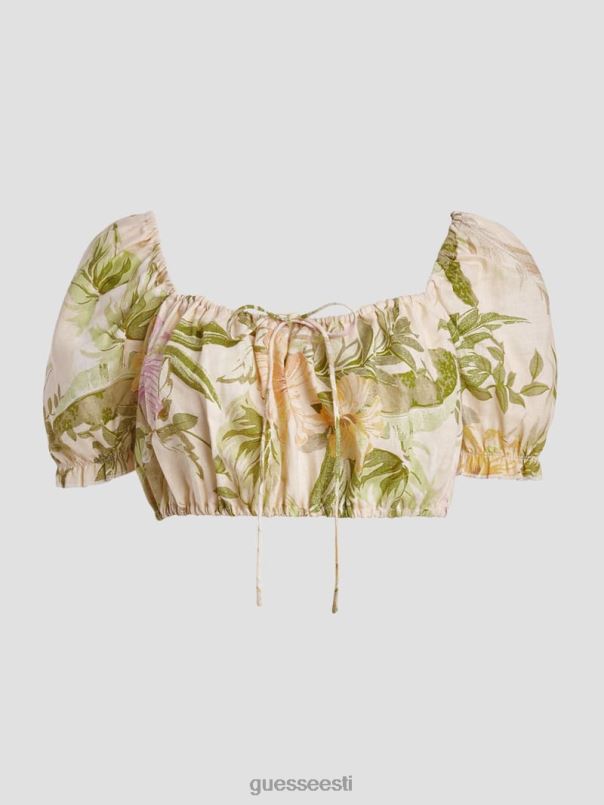 öko Mayara linane kärbitud top pärand hibisk GUESS kehakate naised BB4BB1568