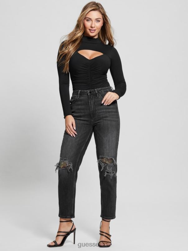 öko brienna väljalõikega top must GUESS kehakate naised BB4BB965
