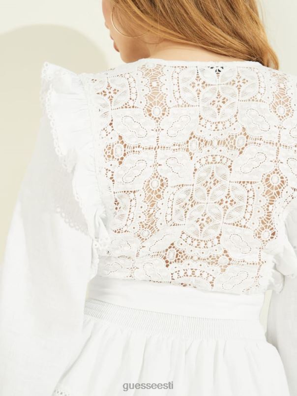 öko christabel top puhas valge GUESS kehakate naised BB4BB1657