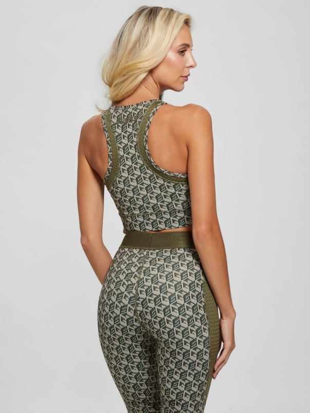 öko daria aktiivne top g oliivikuubiku kombo GUESS kehakate naised BB4BB1504