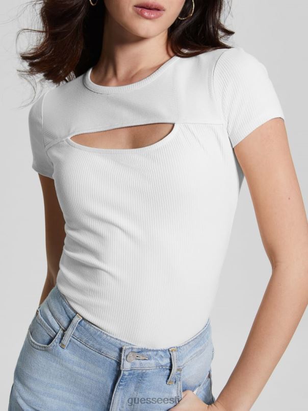 lana ribi ülaosa kreemjas valge GUESS kehakate naised BB4BB1213