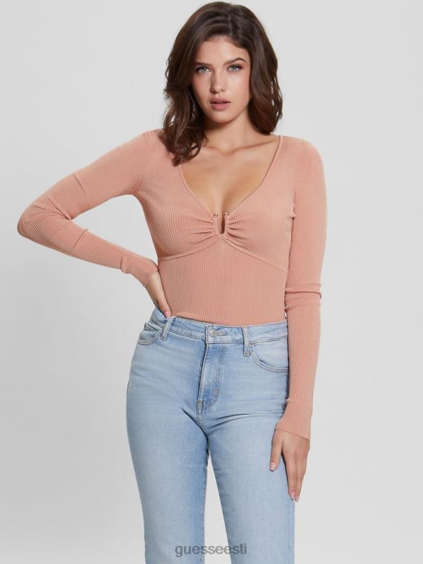 nicole kampsun top pulberroos GUESS kehakate naised BB4BB1433