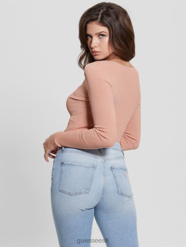 nicole kampsun top pulberroos GUESS kehakate naised BB4BB1433