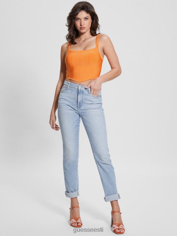 oasis mirage corset crop top päikese kivi GUESS kehakate naised BB4BB948