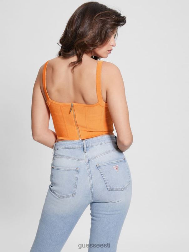 oasis mirage corset crop top päikese kivi GUESS kehakate naised BB4BB948