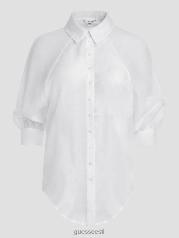 poolvarrukatega poolvarrukas topp puhas valge GUESS kehakate naised BB4BB999