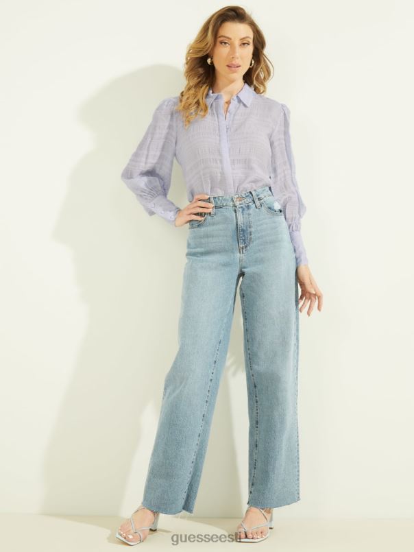 rav kortsus top hingamisteede sinine multi GUESS kehakate naised BB4BB1591