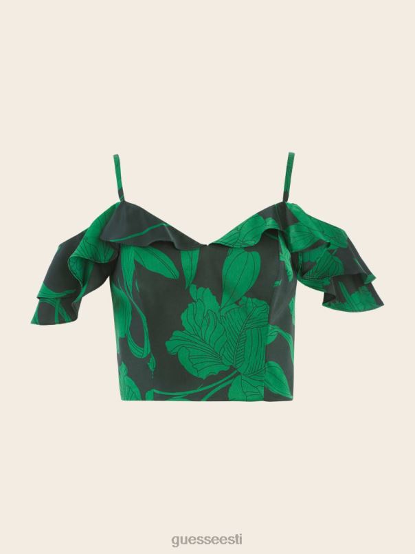 senida külmade õlgade ülaosa nostalgiatrükk GUESS kehakate naised BB4BB1515