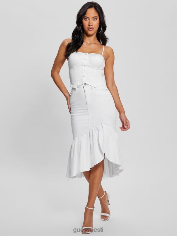 smirgelkorseti ülaosa puhas valge GUESS kehakate naised BB4BB955