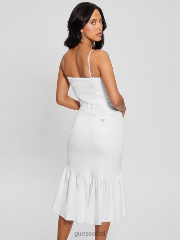 smirgelkorseti ülaosa puhas valge GUESS kehakate naised BB4BB955