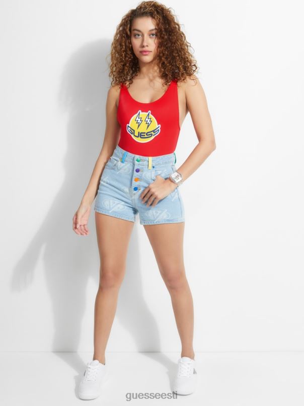 ühes tükis ujumistrikoo punane kirg GUESS X J Balvin kehakate naised BB4BB2617