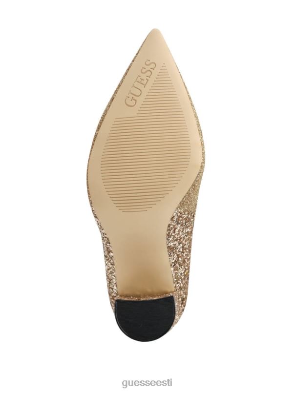 jällegi sädelevad kontsad kullast GUESS jalatsid naised BB4BB3435