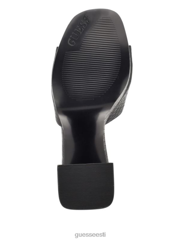 jadah krokodilliga reljeefsed platvormkontsad must GUESS jalatsid naised BB4BB3386