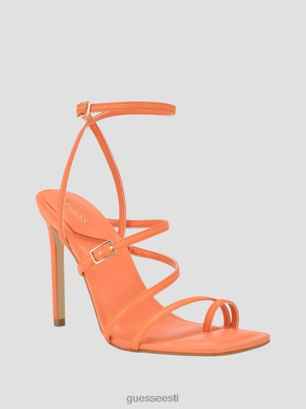 poltidega rihmaga tikk-kontsad oranž GUESS jalatsid naised BB4BB3423