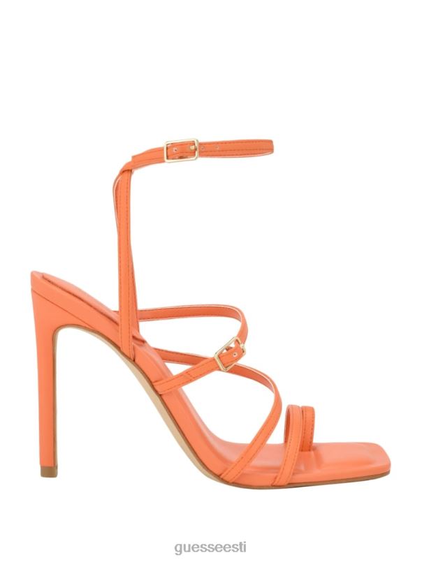 poltidega rihmaga tikk-kontsad oranž GUESS jalatsid naised BB4BB3423