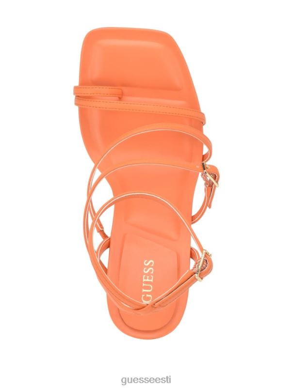 poltidega rihmaga tikk-kontsad oranž GUESS jalatsid naised BB4BB3423