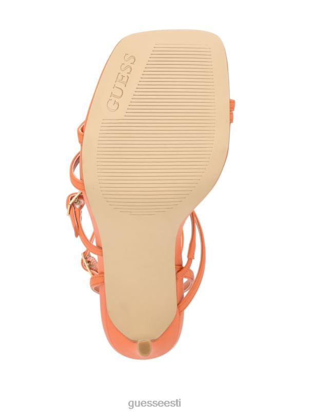 poltidega rihmaga tikk-kontsad oranž GUESS jalatsid naised BB4BB3423
