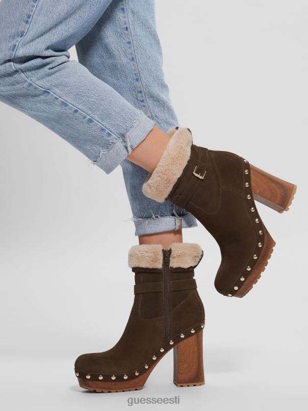 damina kunstkarusnahast voodriga papud keskmine roheline 310 GUESS jalatsid naised BB4BB3529