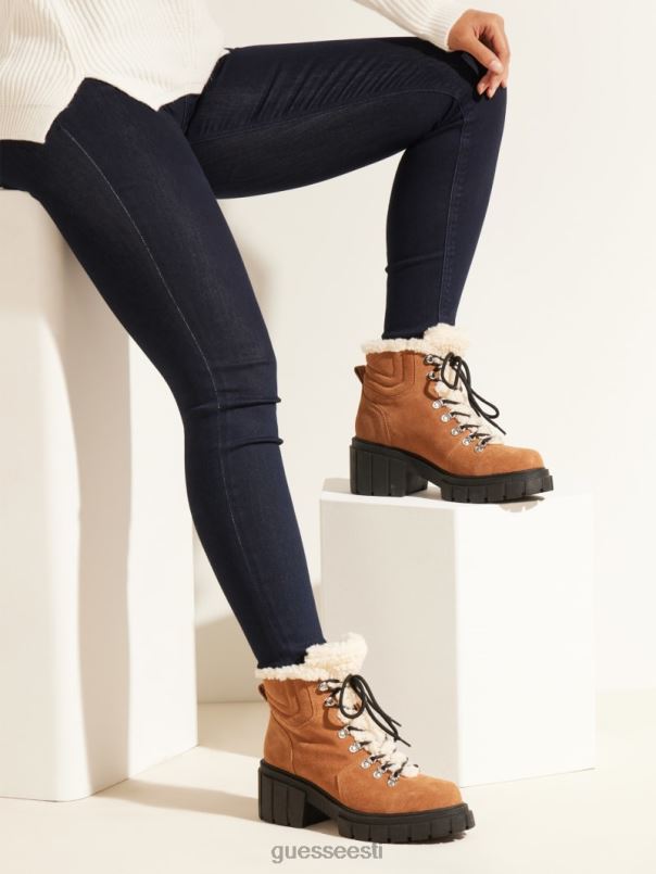 kiele šerpavoodriga matkasaapad kastanipruun GUESS jalatsid naised BB4BB3538