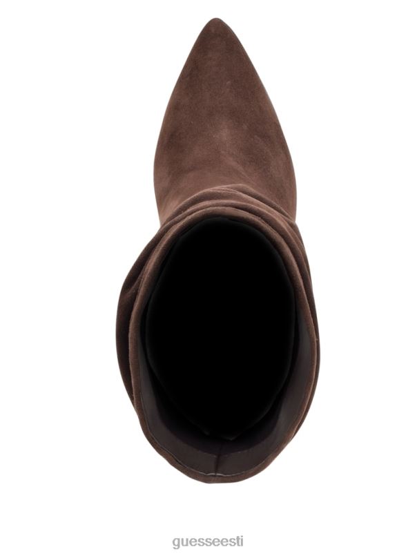 seljataga seemisnahast slouch bootie keskmine pruun GUESS jalatsid naised BB4BB3514
