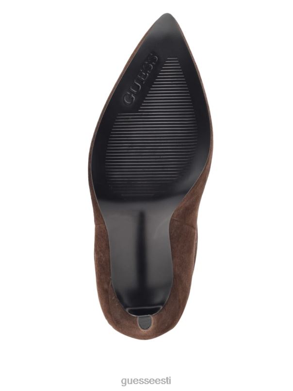 seljataga seemisnahast slouch bootie keskmine pruun GUESS jalatsid naised BB4BB3514