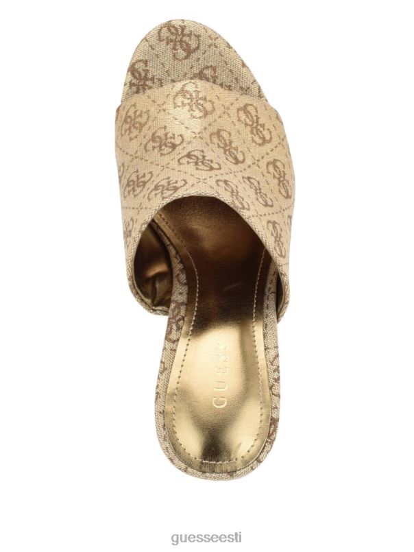 Jenise kiil sandaalid kullast GUESS jalatsid naised BB4BB3465