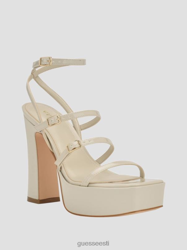 Jenna rihmaga platvormi kontsad helehall GUESS jalatsid naised BB4BB3438