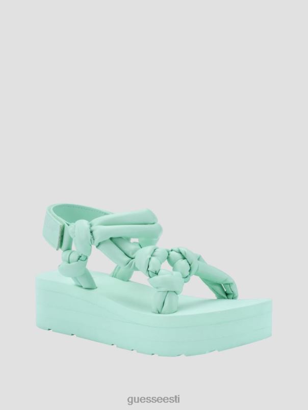 albina sõlmitud platvormiga sandaalid denimlipsuvärv GUESS jalatsid naised BB4BB3482