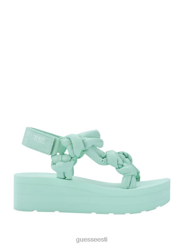 albina sõlmitud platvormiga sandaalid denimlipsuvärv GUESS jalatsid naised BB4BB3482