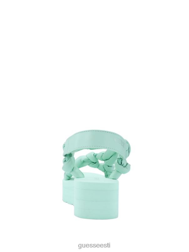 albina sõlmitud platvormiga sandaalid denimlipsuvärv GUESS jalatsid naised BB4BB3482