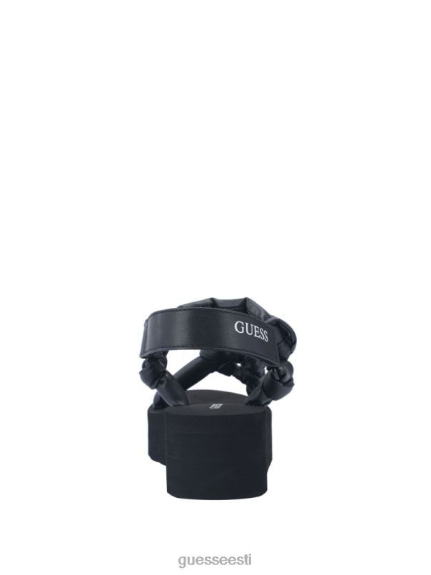 albina sõlmitud platvormiga sandaalid must GUESS jalatsid naised BB4BB3481